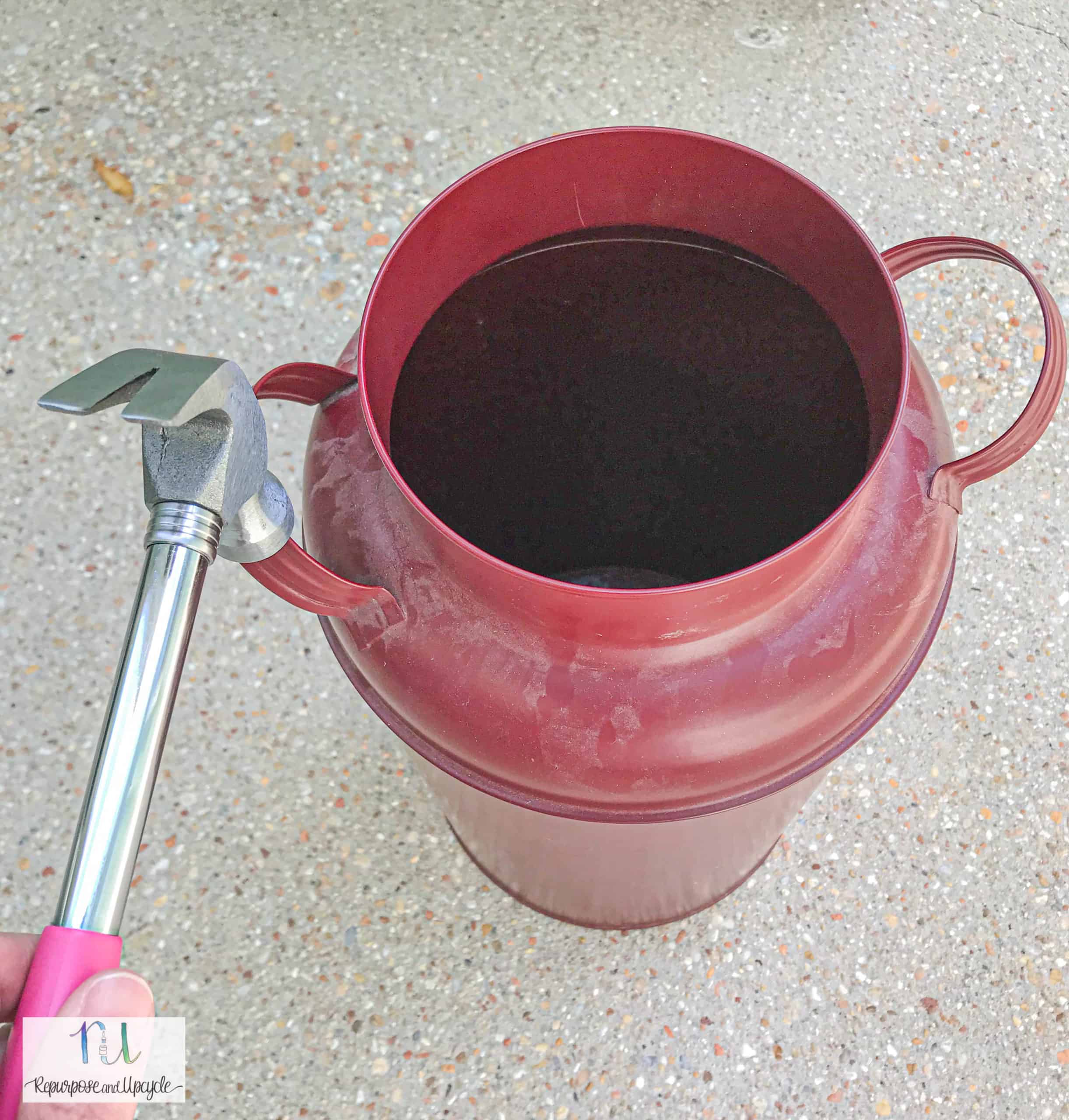 Vintage Milk Can Makeover with a Copper Finish