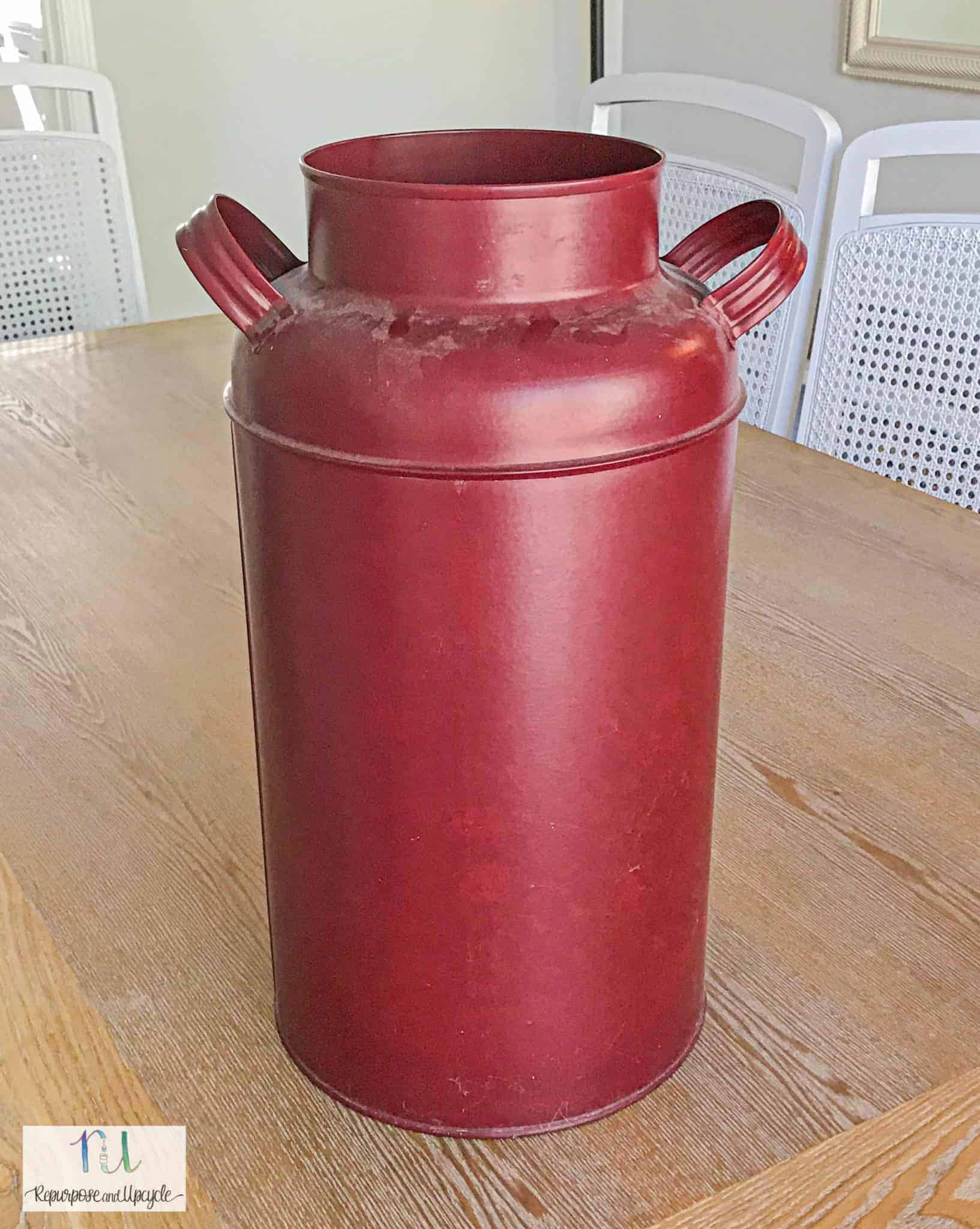 Vintage Milk Can Makeover with a Copper Finish