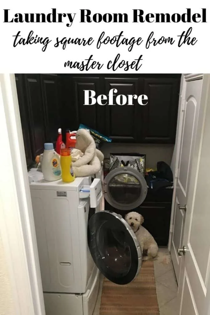 laundry room makeover before the remodel 