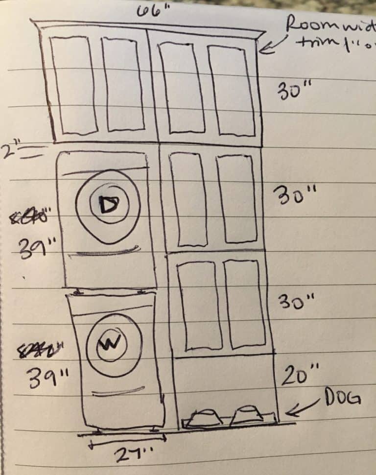 Laundry Room Remodel by Taking Square Footage from the Master Closet