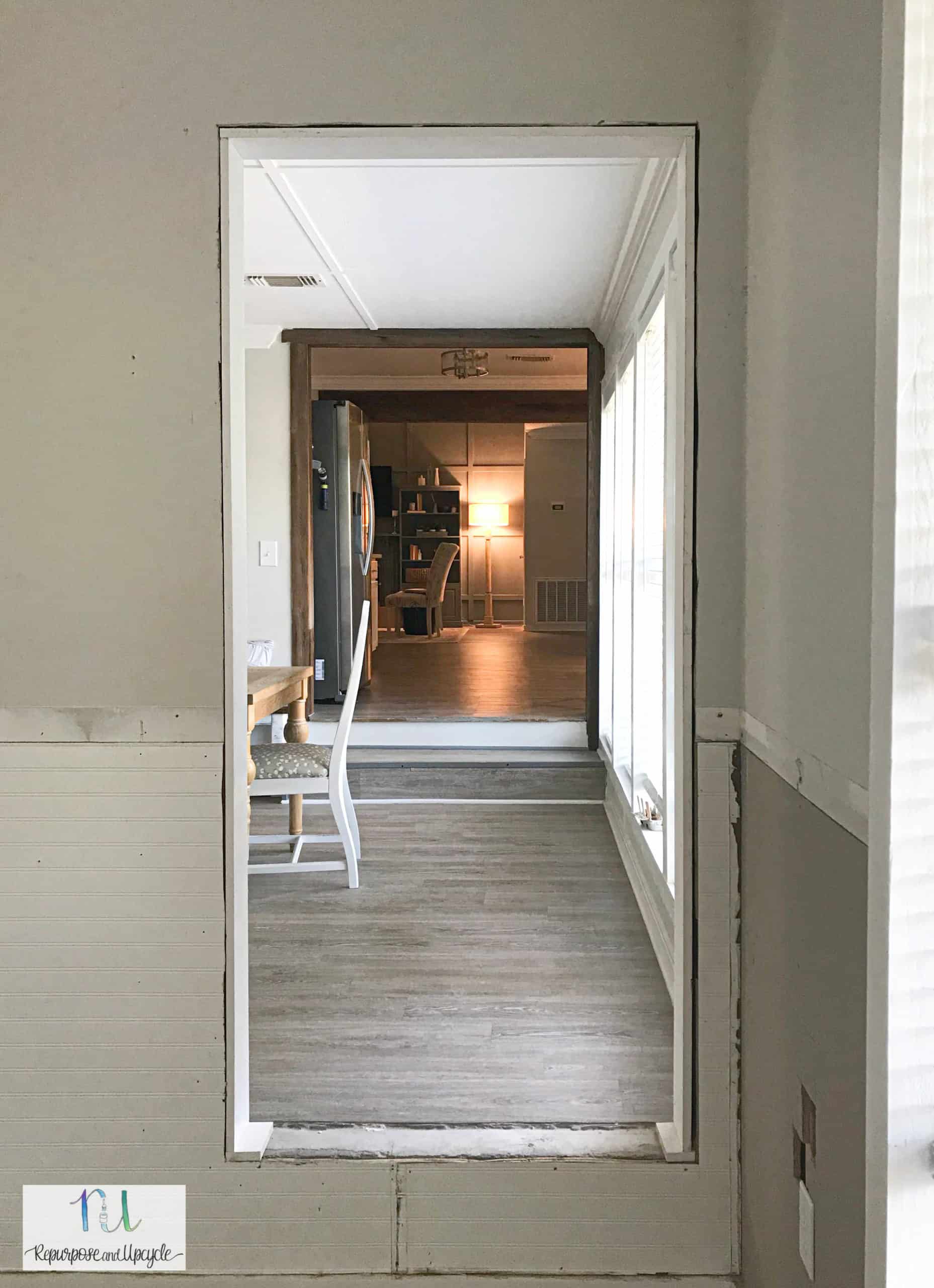 Opening a Dining Room Wall into the Living Room with a new Doorway