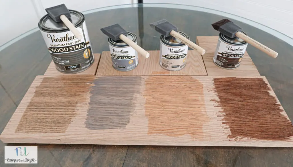 Varathane wood stain on Oak