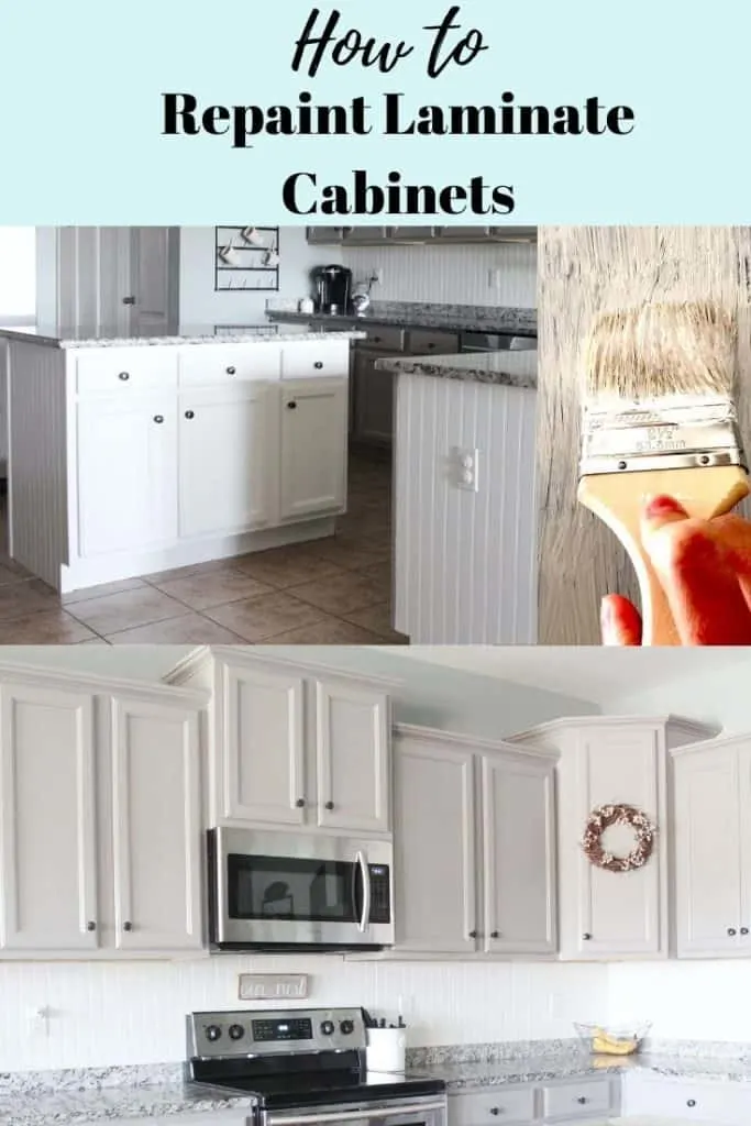 how to repaint laminate cabinets