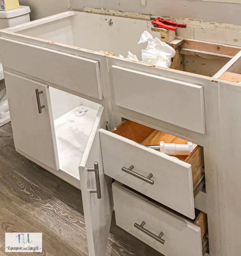 Replacing a Single Sink Vanity with a Double Sink Vanity
