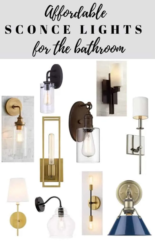 affordable sconce lighting for the bathroom