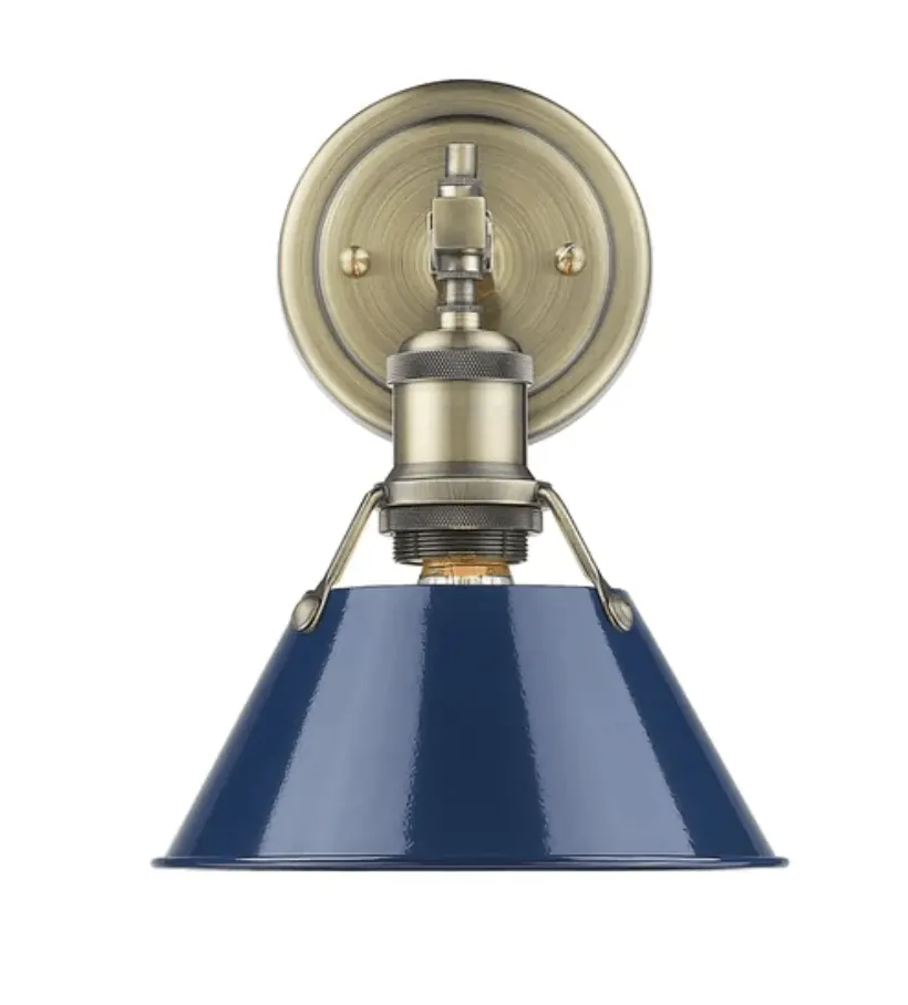 blue sconce light 