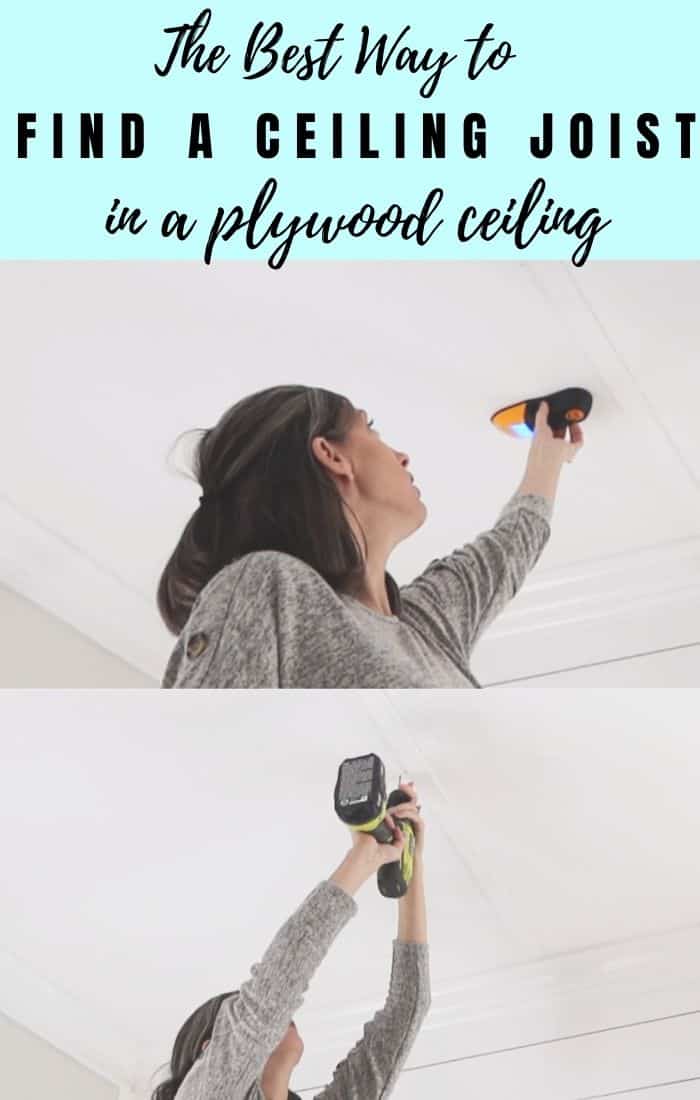 how to find a ceiling joist in a plywood ceiling