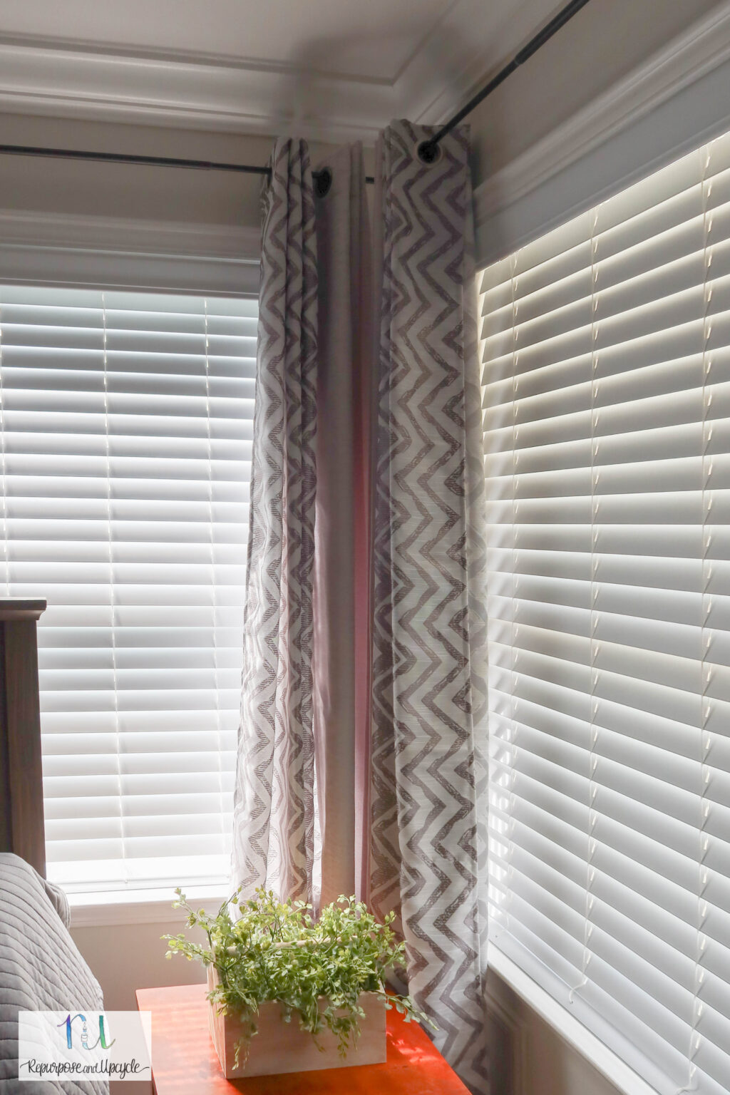 Sewing Two Curtain Panels Together with No Sew Tape