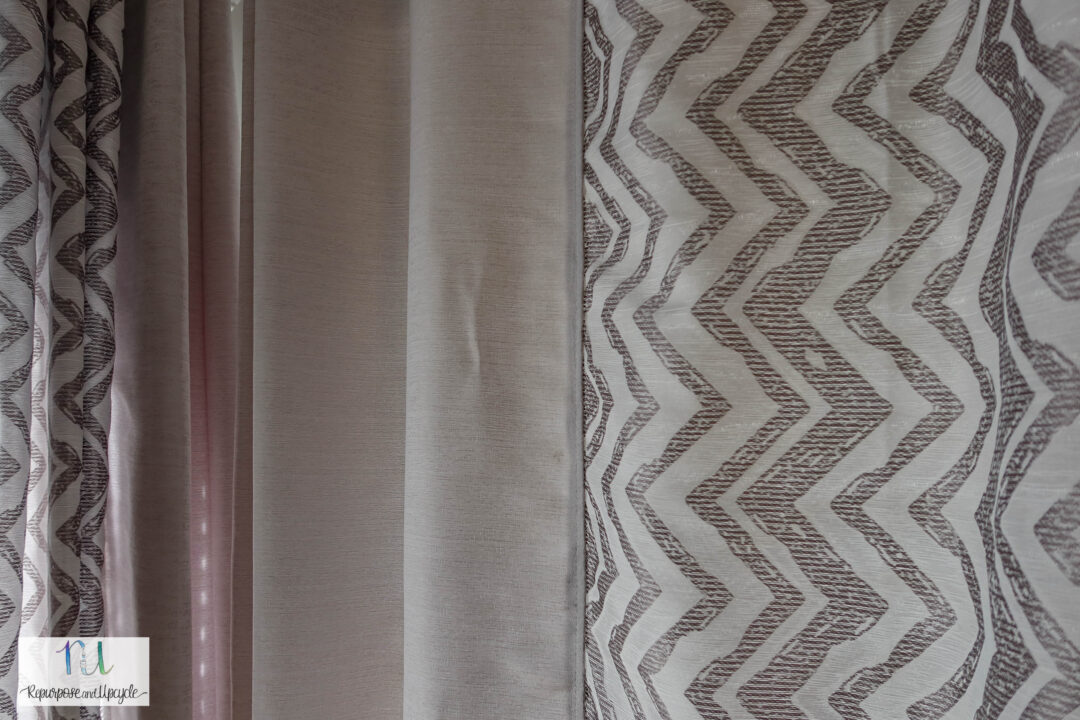 Sewing Two Curtain Panels Together with No Sew Tape