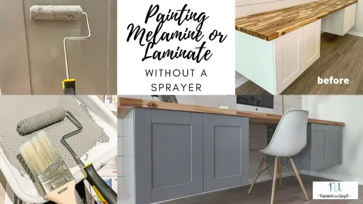 painting melamine or laminate without a paint sprayer