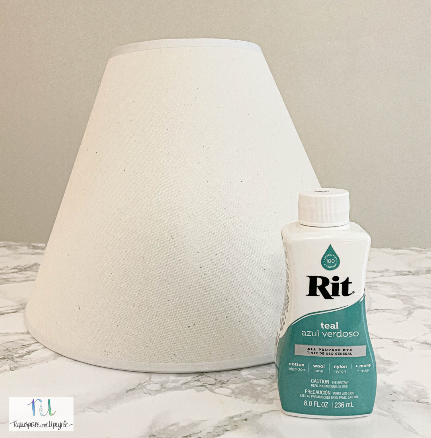 How to Dye a Lampshade with Rit Dye for an Ombre Look