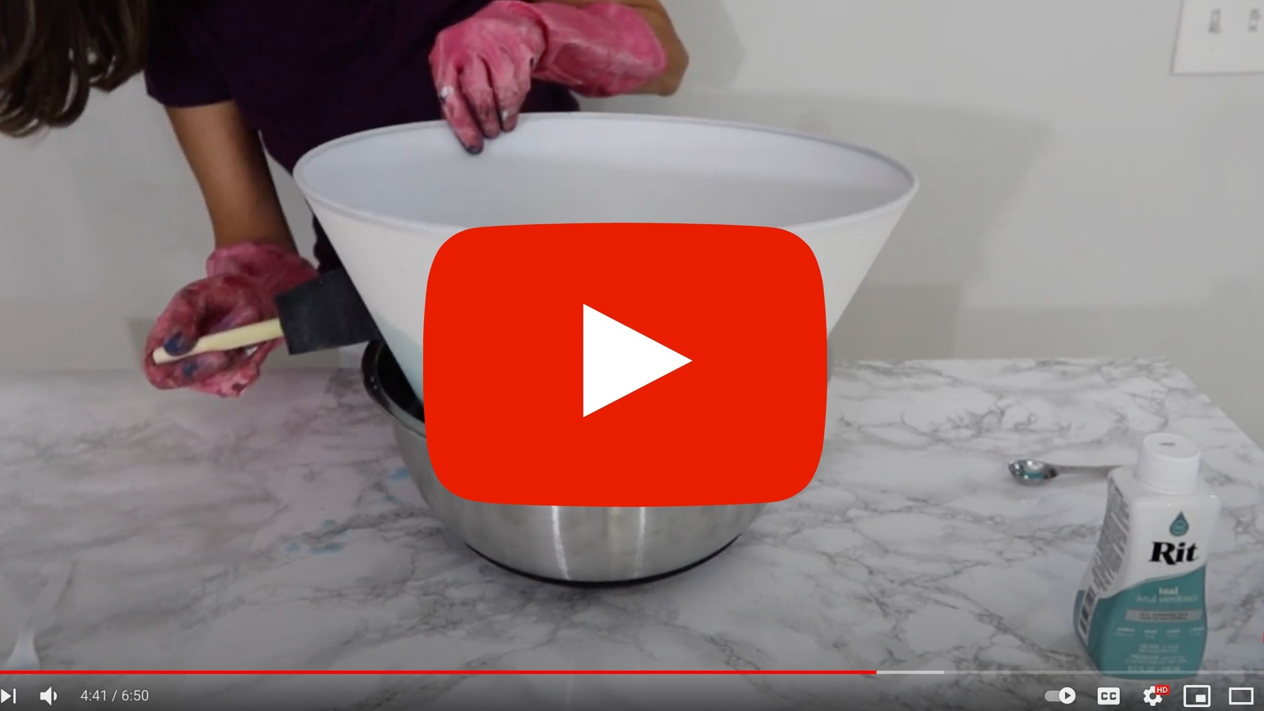 How to Dye a Lampshade with Rit Dye for an Ombre Look