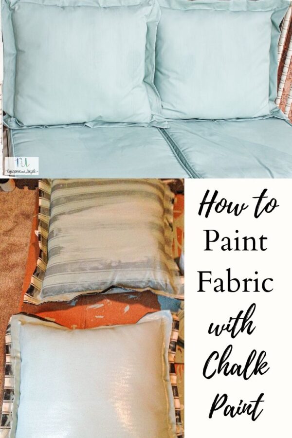 How to Paint Fabric chalk paint
