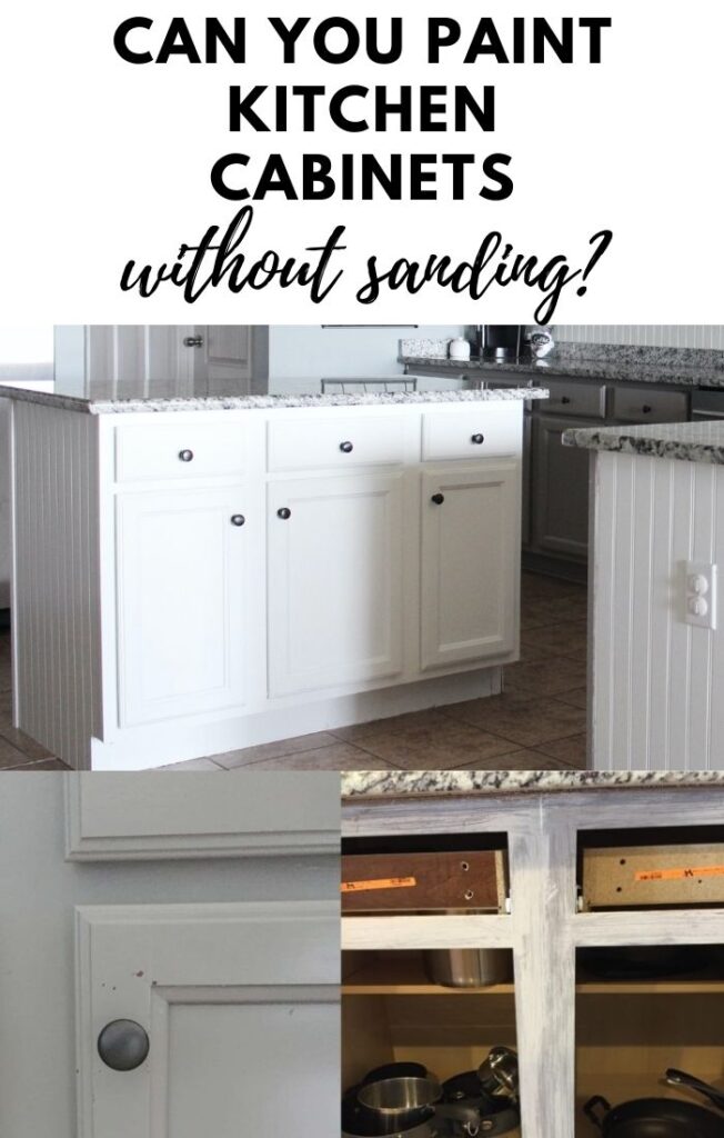 can you paint kitchen cabinets without sanding?