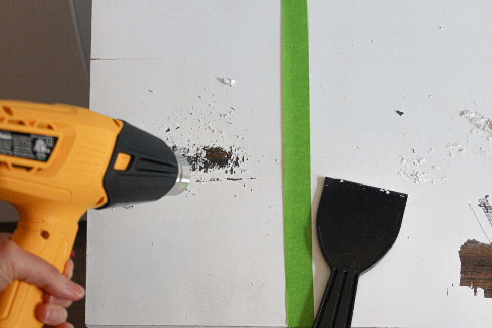 Get paint off Wood with Citristrip, Vinegar, Heat Gun and EasyOff