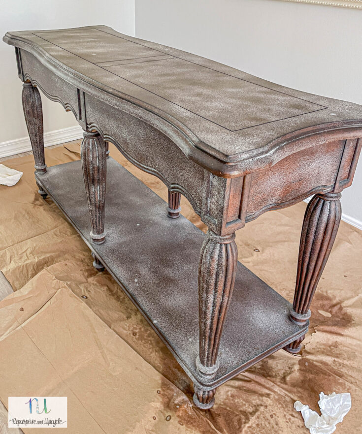 Easy Off Oven Cleaner Turned Furniture Stripper; Lesson Learned