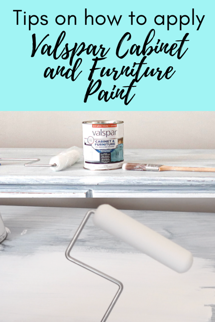 tips on how to apply Valspar Cabinet and Furniture Paint