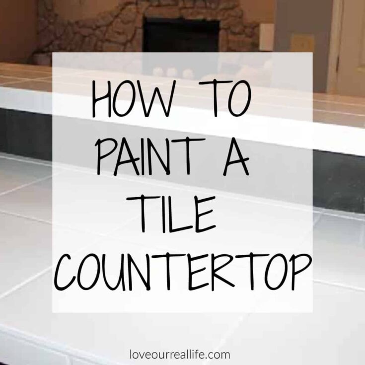 Image for How to Paint Tile Countertops / Before and After
