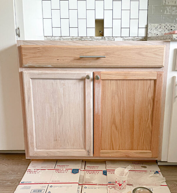 How to Whitewash Bare Wood with a Latex Paint and Water Mixture