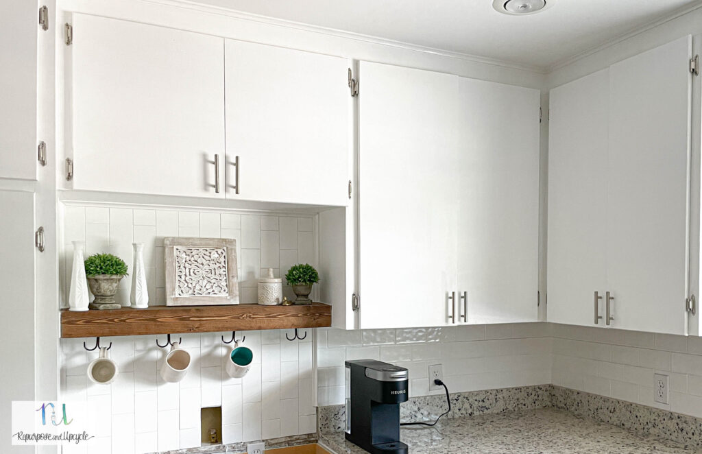 painting kitchen tile backsplash with Homax tough as tile