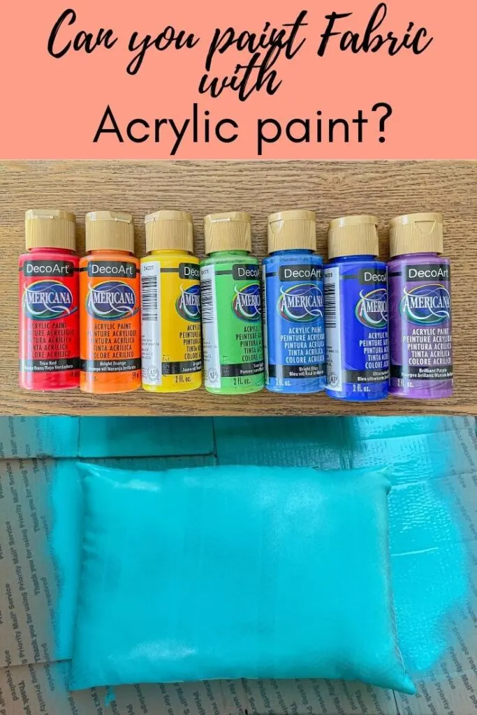paint fabric with acrylic paint?