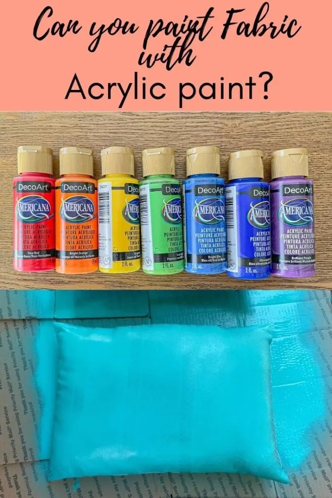 Can You Use Acrylic Paint On Fabric 