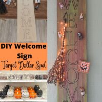 DIY welcome sign Target Dollar Spot