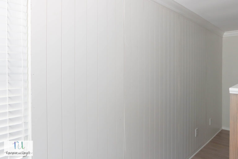 Installing Shiplap Paneling Sheets as an Accent Wall