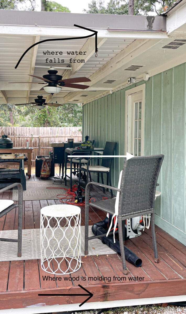 rain chain without gutter