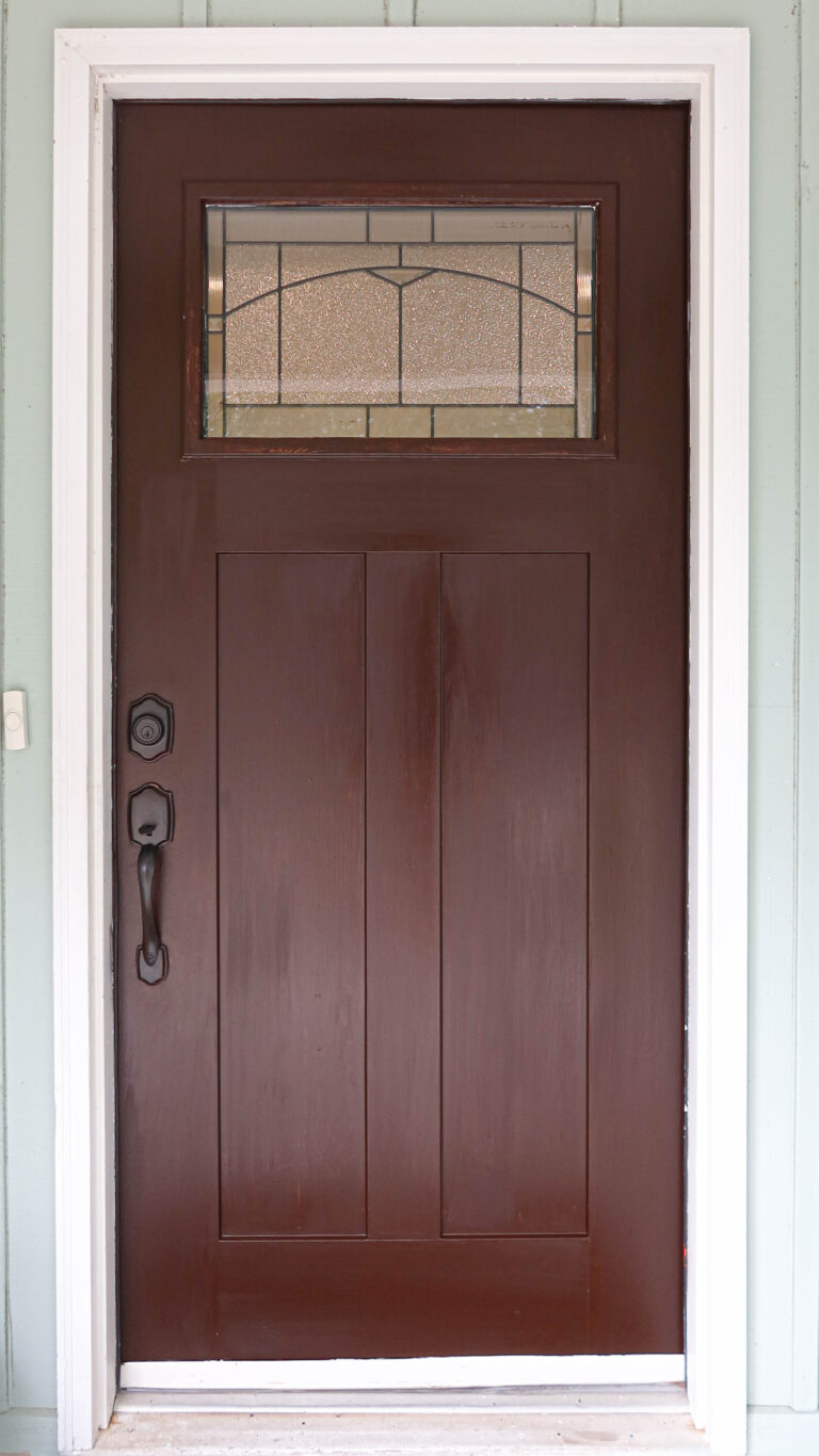 Creating a Faux Wood Fiberglass Door with Gel Stain