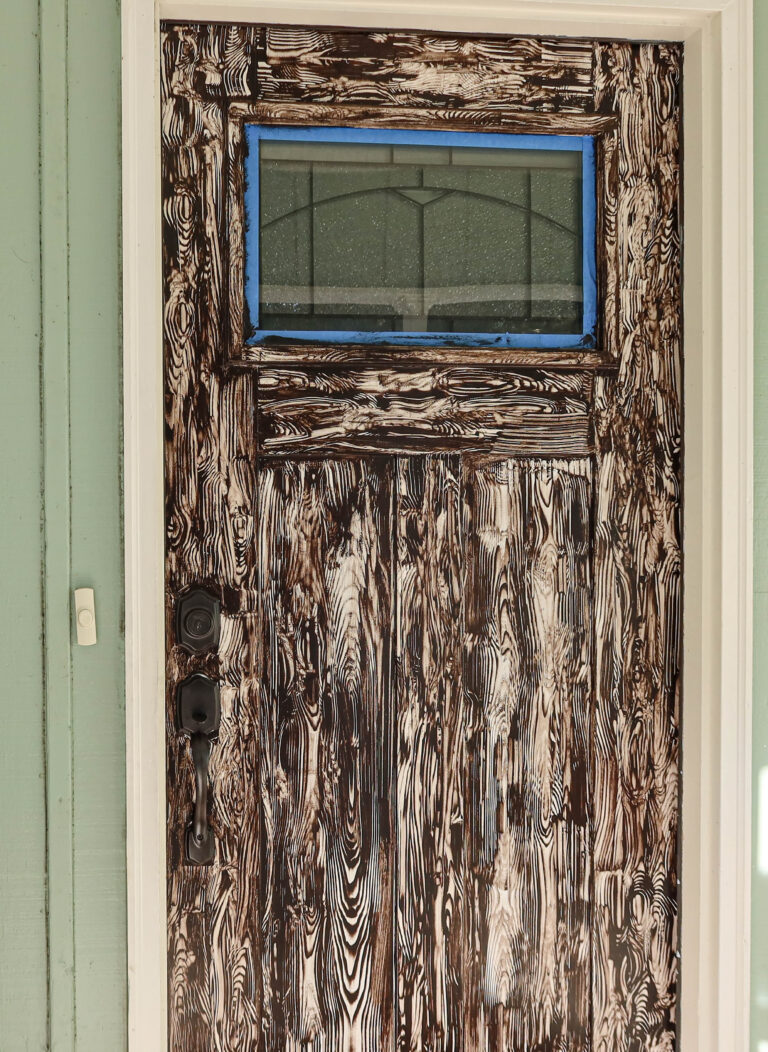 Creating a Faux Wood Fiberglass Door with Gel Stain