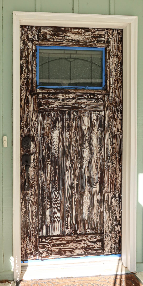 Creating a Faux Wood Fiberglass Door with Gel Stain