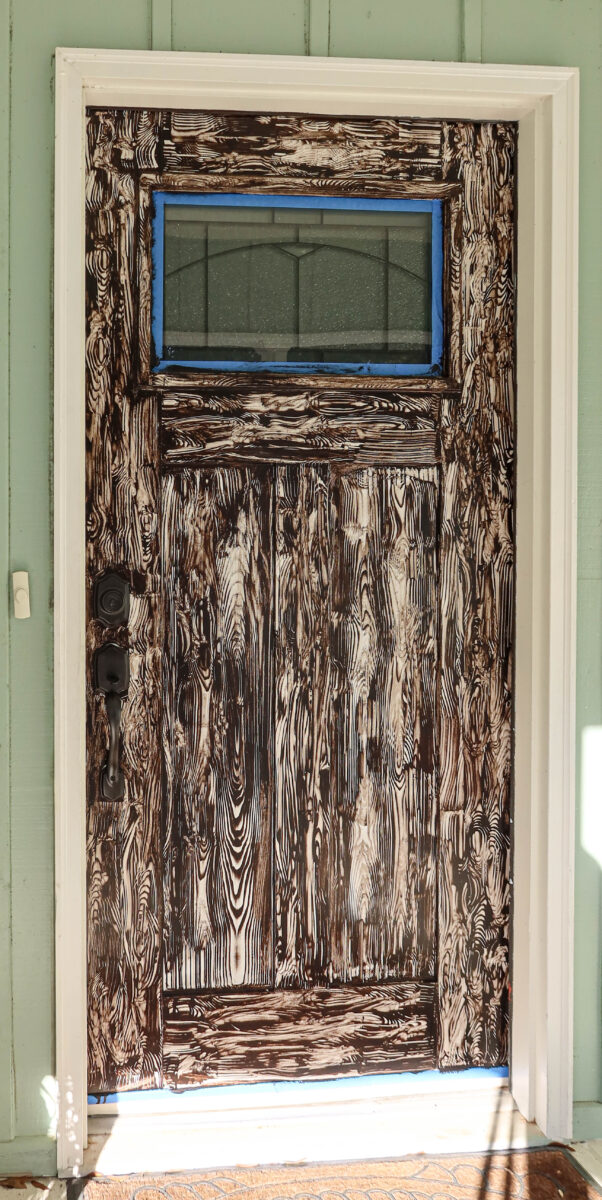 Creating a Faux Wood Fiberglass Door with Gel Stain