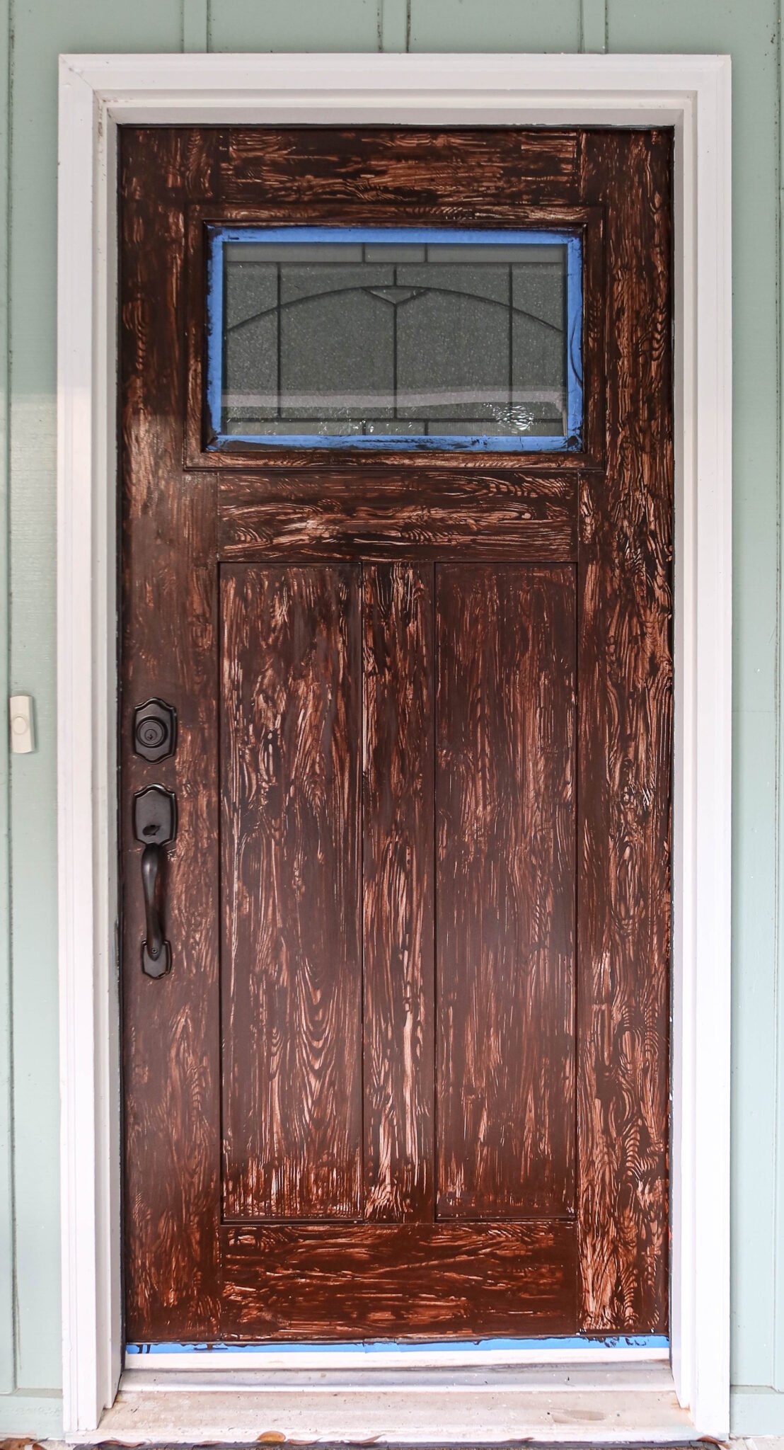 Creating a Faux Wood Fiberglass Door with Gel Stain