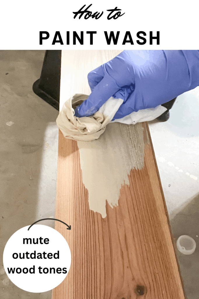 how to paint wash wood