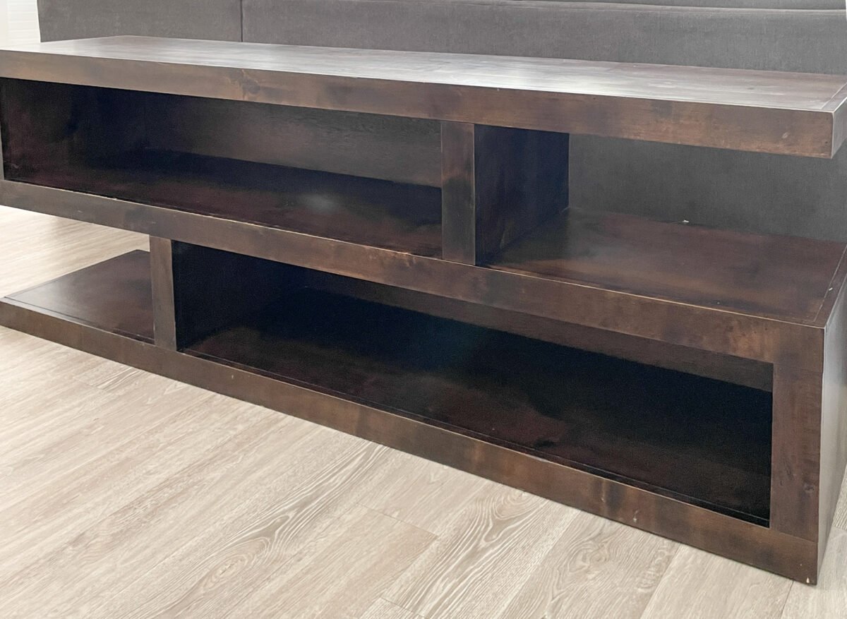 Mid Century Modern Media Console Makeover