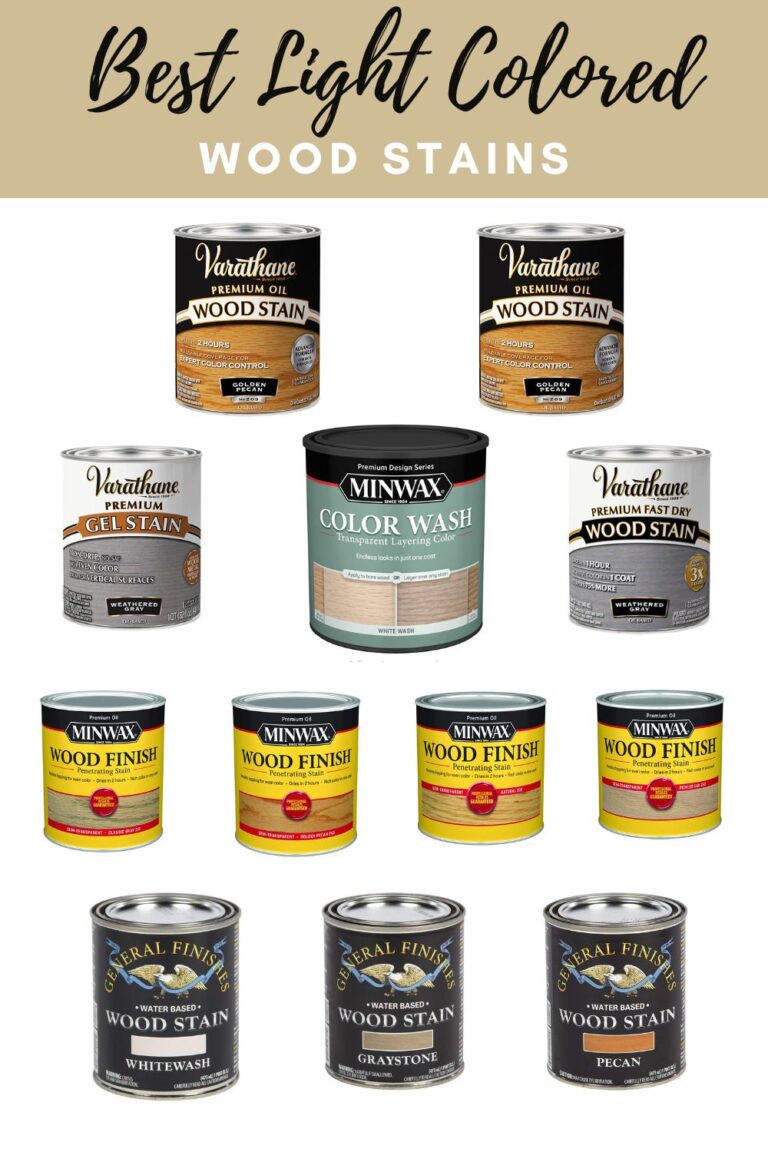 The BEST Light Wood Stain Colors With Product Examples