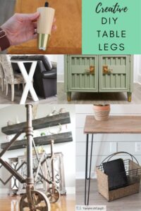 creative DIY table legs