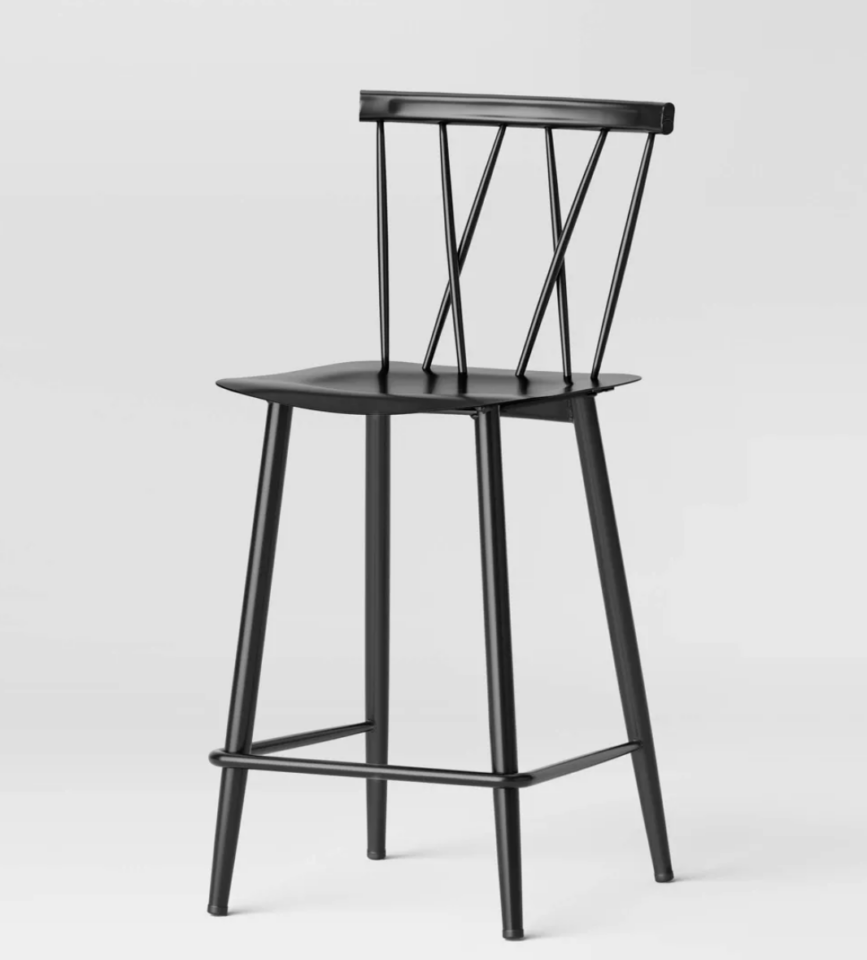 Budget Friendly Farmhouse Style Bar Stools with Backs