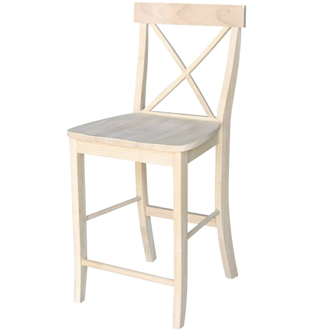 Budget Friendly Farmhouse Style Bar Stools with Backs