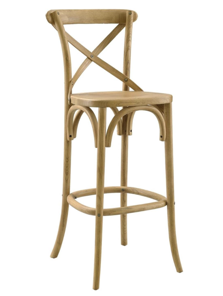 Budget Friendly Farmhouse Style Bar Stools with Backs