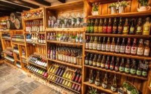 crate storage for bar shelving 