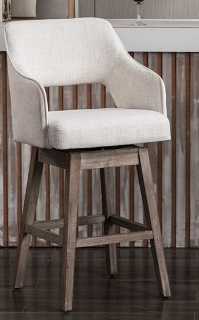 Budget Friendly Farmhouse Style Bar Stools with Backs