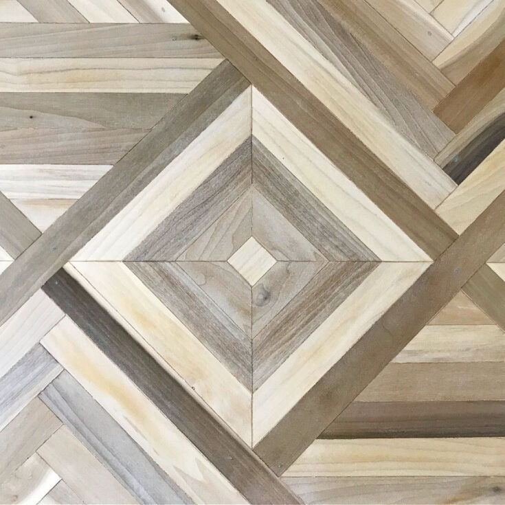 Image for Beautiful DIY Geometric Wood Table Top Design: Steps and Video