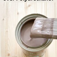can you paint over polyurethane?
