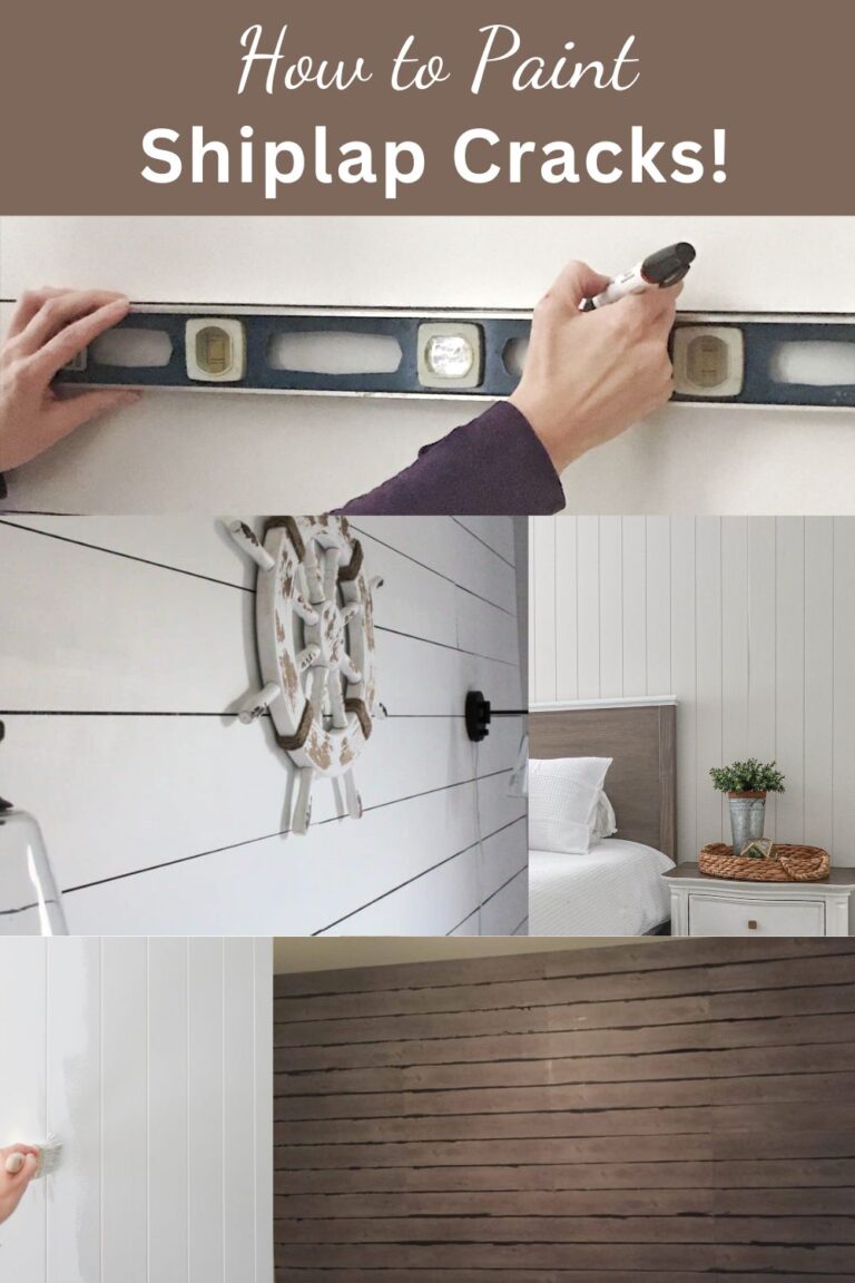 Gaps in Between Shiplap Boards? How to Paint Shiplap Cracks