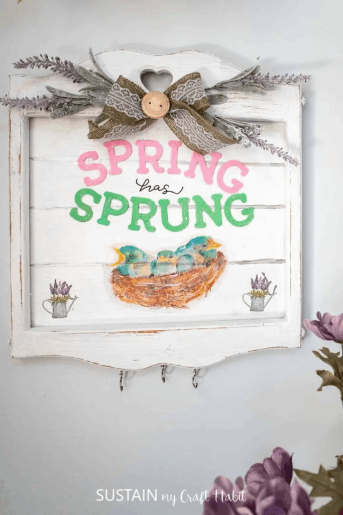 DIY keyholder for entryway