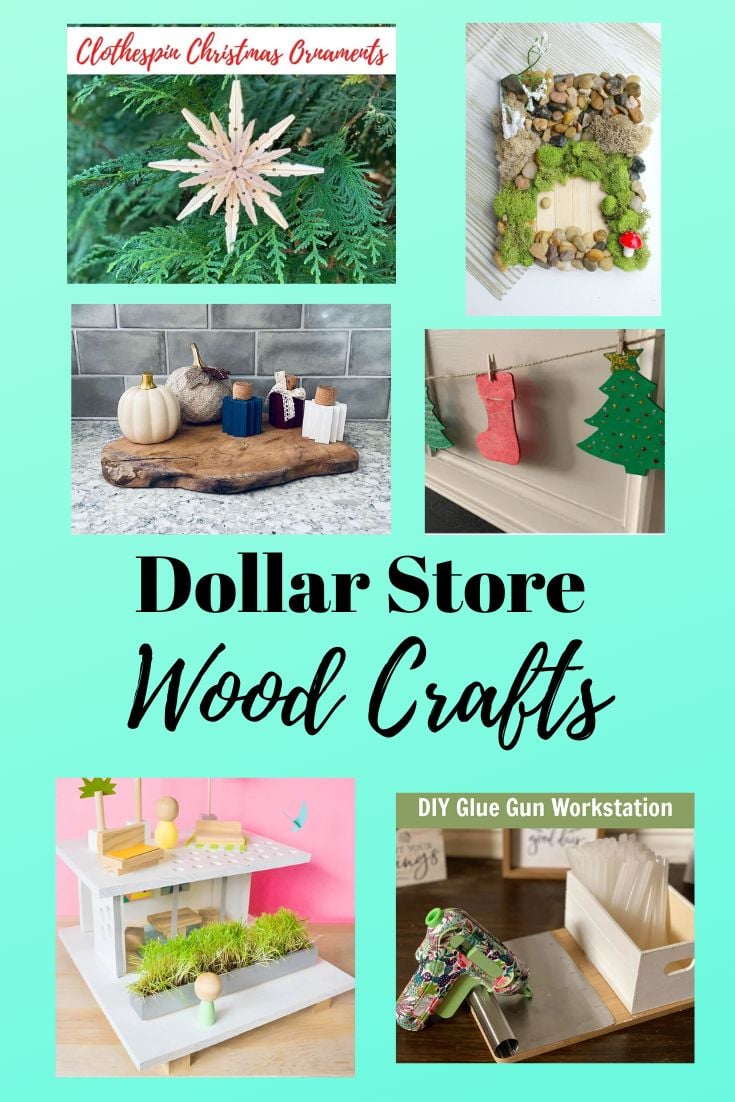 dollar store wood crafts