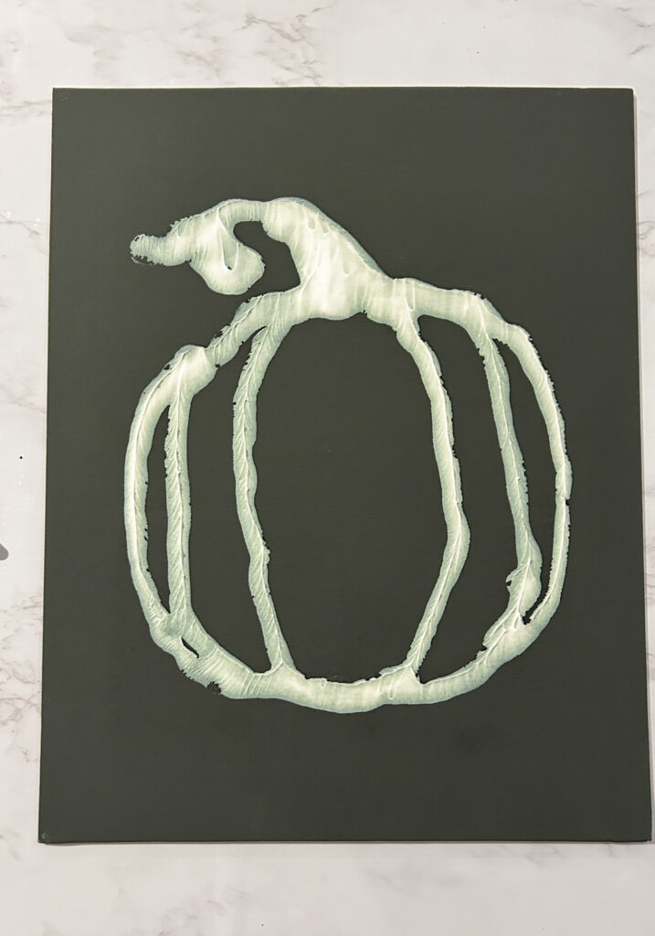 fall wall art with paintable caulk 1