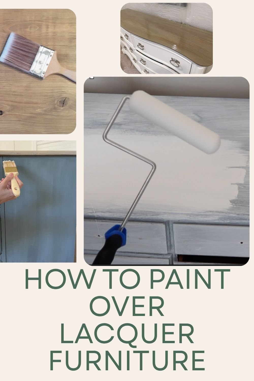 how to paint over lacquer furniture
